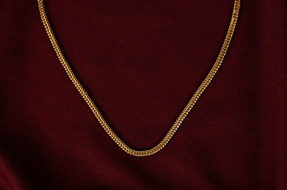 22K Gold Snake Chain - 15 inches